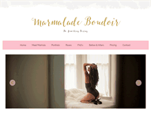 Tablet Screenshot of marmaladeboudoir.com